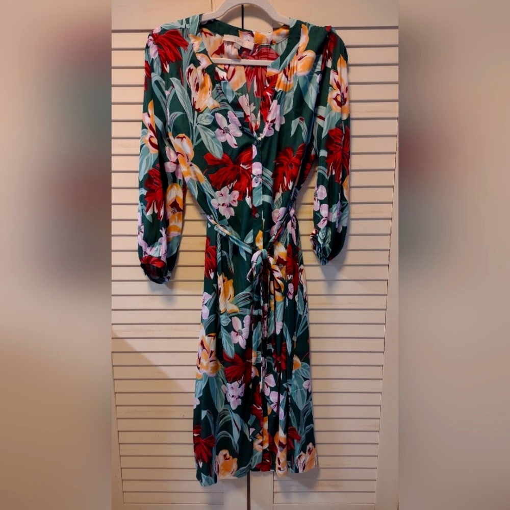 LOFT Juniors Medium shirt dress EUC